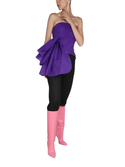 Shop Anouki Bow Top In Purple