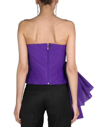Shop Anouki Bow Top In Purple