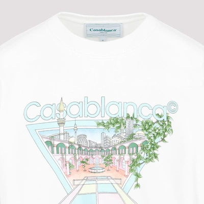 Shop Casablanca Tennis Club Icon Pastelle Sweatshirt In White