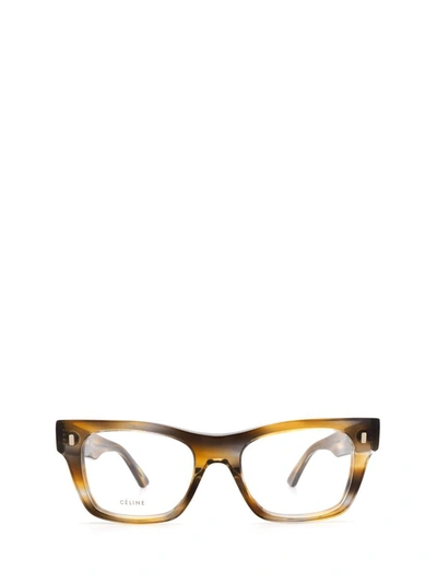 Shop Celine Céline Eyeglasses In Havana