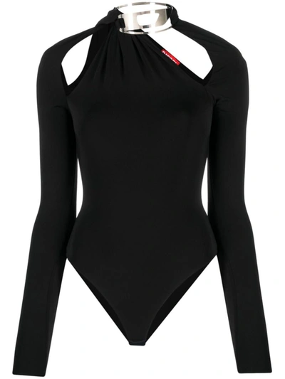 Shop Diesel T-safy Bodysuit In Black