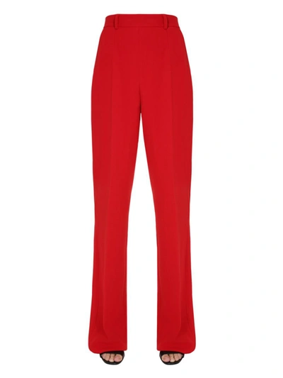 Shop Dsquared2 High Waist Trousers In Red