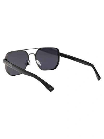 Shop Dsquared2 Sunglasses In V81ir Dark Ruthenium Black