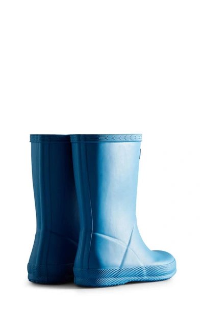 Shop Hunter Kids' First Classic Rain Boot In Poolhouse Blue