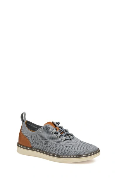 Johnston & Murphy Mcguffey Knit Sneaker In Gray Knit