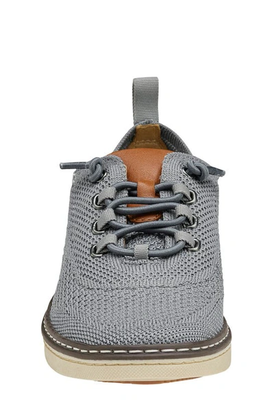 Johnston & Murphy Mcguffey Knit Sneaker In Gray Knit