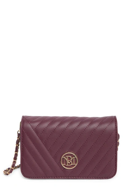 Shop Badgley Mischka Studio Crossbody Bag In Plum