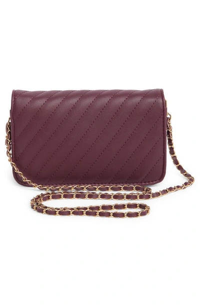 Badgley Mischka Studio Crossbody Bag In Plum