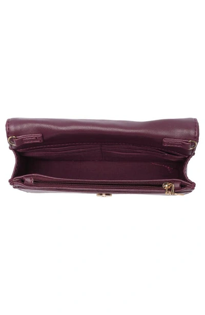 Badgley Mischka Studio Crossbody Bag In Plum