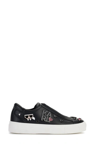 Shop Karl Lagerfeld Paris Caitie Slip-on Sneaker In Black
