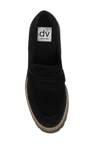Shop Dolce Vita Dv By  Temecula Platform Loafer In Black Fx Sde