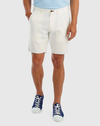 Shop Johnnie-o Santiago Cotton Stretch Shorts In White