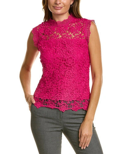 Shop Nanette Lepore Fanciful Lace Top In Pink