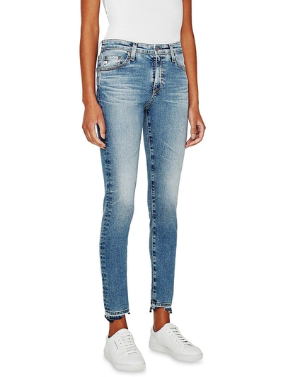 Shop Ag Farrah Womens High Rise Ankle Skinny Jeans In Multi