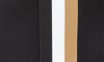 Shop Hugo Boss Boss Ray Stripe Faux Leather Envelope Bag In Black