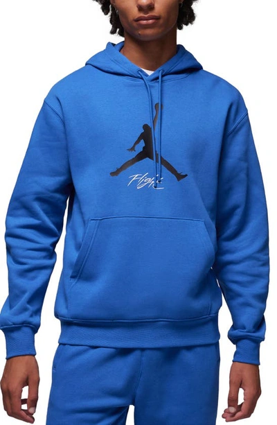 Shop Jordan Baseline Oversize Hoodie In Game Royal/ Black