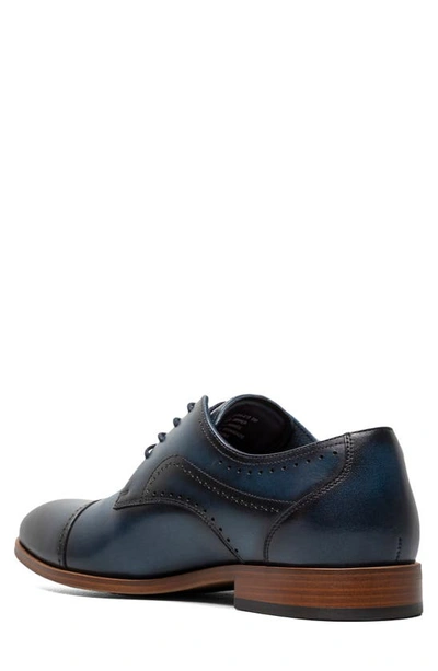 Shop Stacy Adams Bryant Cap Toe Oxford In Navy