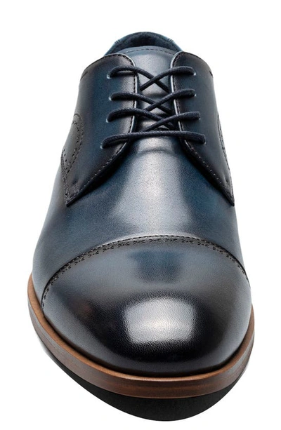 Shop Stacy Adams Bryant Cap Toe Oxford In Navy