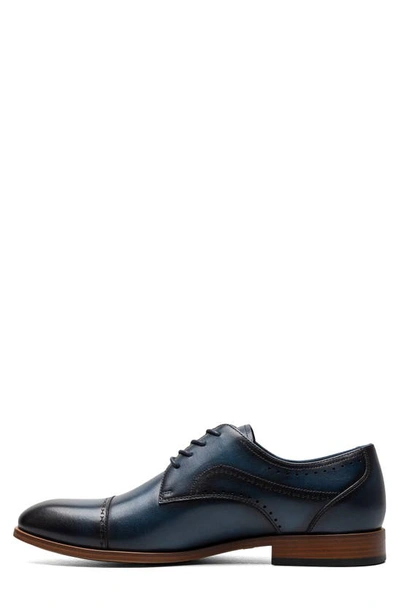 Shop Stacy Adams Bryant Cap Toe Oxford In Navy