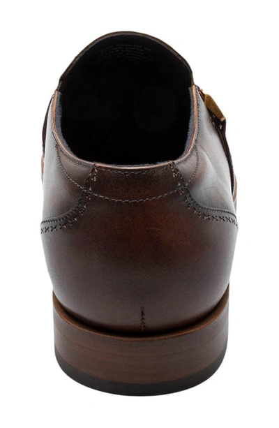 Shop Stacy Adams Buckley Apron Toe Loafer In Brown