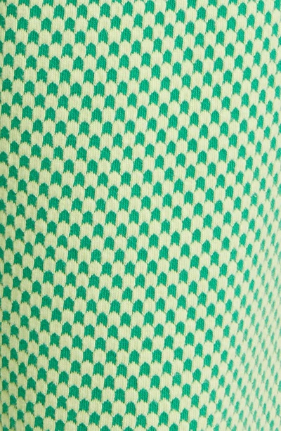 Shop Krost Chevron Jacquard Knit Pants In Medium Green