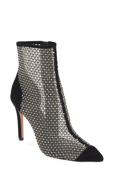 Shop Ted Baker London Junapah Crystal Pointed Cap Toe Bootie In Black