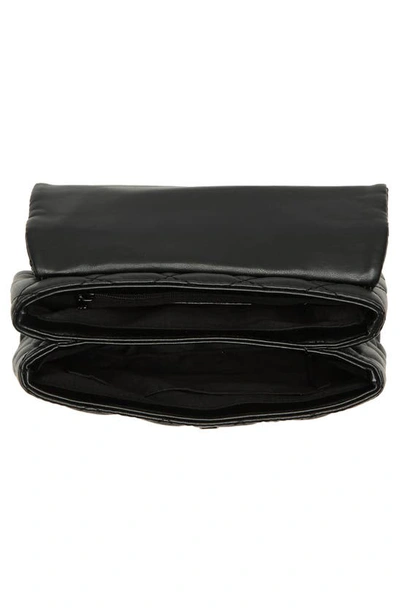 Badgley Mischka Quilted Messenger Bag In Black