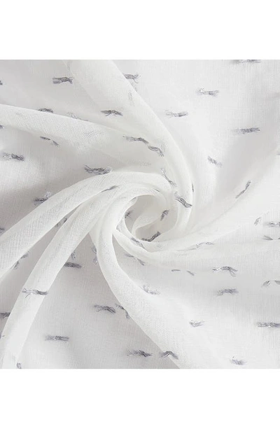 Dainty Home Sprinkles Set Of 2 Metallic Sheer Panel Curtains In Silver