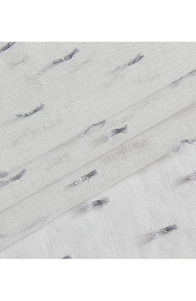 Dainty Home Sprinkles Set Of 2 Metallic Sheer Panel Curtains In Silver