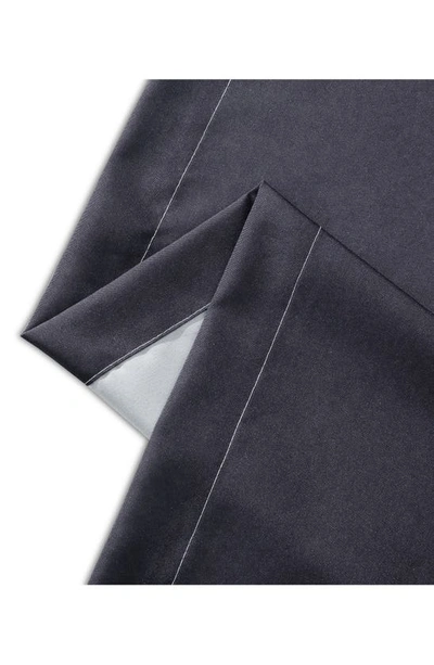 Dainty Home Shades Set Of 2 Ombré Blackout Panel Curtains In Black