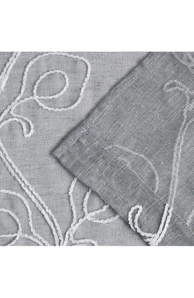 Dainty Home Stella Set Of 2 Sheer Panel Curtains In Silver