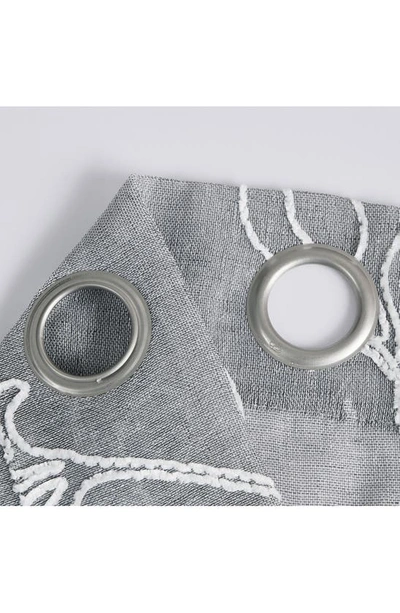 Dainty Home Stella Set Of 2 Sheer Panel Curtains In Silver