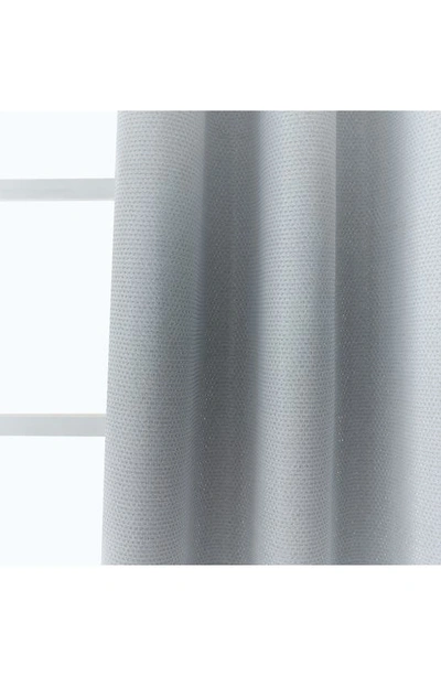 Dainty Home Stars Set Of 2 Metallic Panel Curtains In Silver