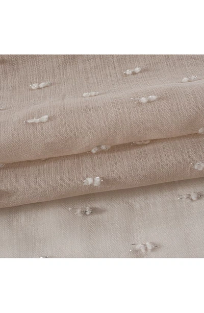 Dainty Home Ribbons Set Of 2 Sheer Panel Curtains In Linen