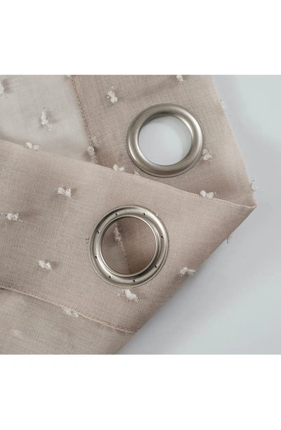 Dainty Home Ribbons Set Of 2 Sheer Panel Curtains In Linen