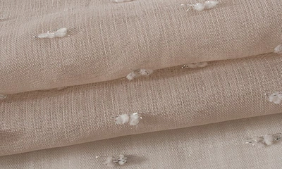 Dainty Home Ribbons Set Of 2 Sheer Panel Curtains In Linen