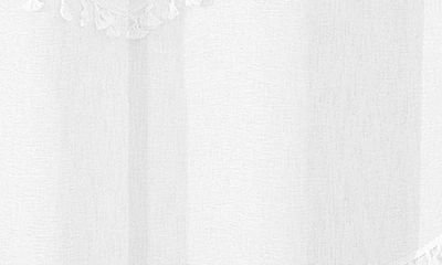Shop Dainty Home Tassel Trim Shower Curtain In White