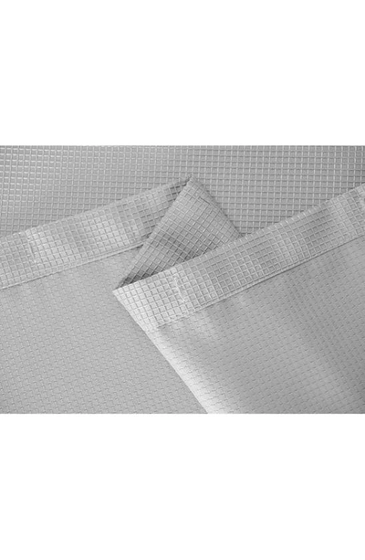 Shop Dainty Home Hotel Collection Waffle Shower Curtain In Silver