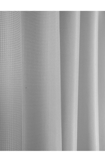 Shop Dainty Home Hotel Collection Waffle Shower Curtain In Silver