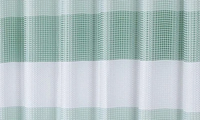 Dainty Home Shades Ombré Waffle Texture Shower Curtain In Spa