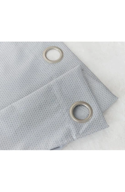 Dainty Home Stars Set Of 2 Metallic Panel Curtains In Silver