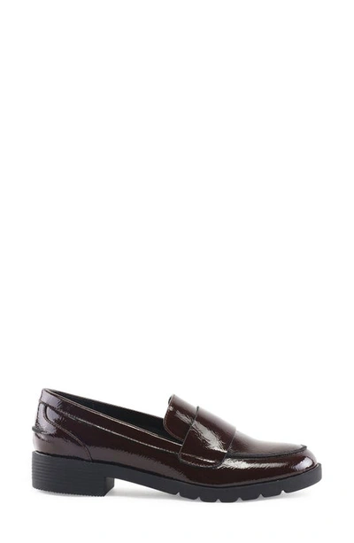 Shop Reaction Kenneth Cole Fern Patent Loafer In Burgundy Patent