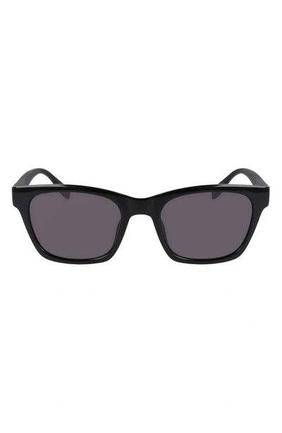 Shop Converse 53mm Rectangular Sunglasses In Black