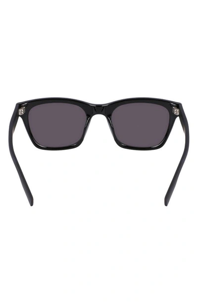 Shop Converse 53mm Rectangular Sunglasses In Black