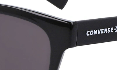 Shop Converse 53mm Rectangular Sunglasses In Black