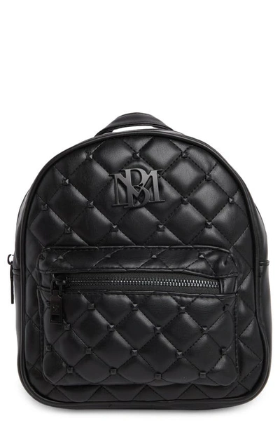 Shop Badgley Mischka Mini Studded Backpack In Black