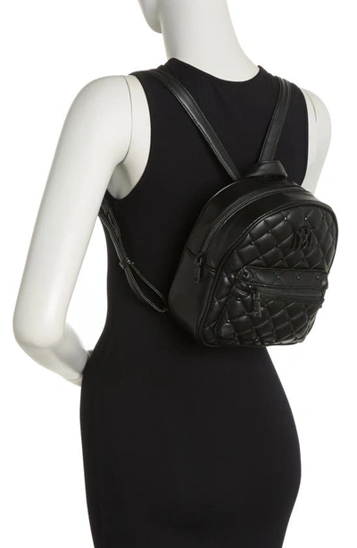 Shop Badgley Mischka Mini Studded Backpack In Black