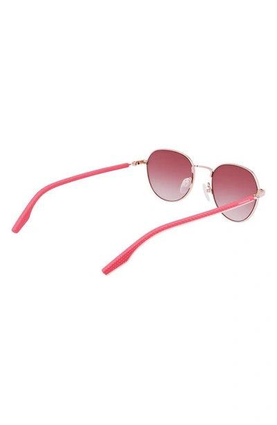 Converse North End 51mm Round Sunglasses In Shiny Rose Gold