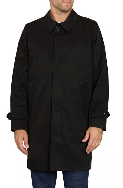 Shop Sam Edelman One-button Water Resistant Duster Jacket In Black
