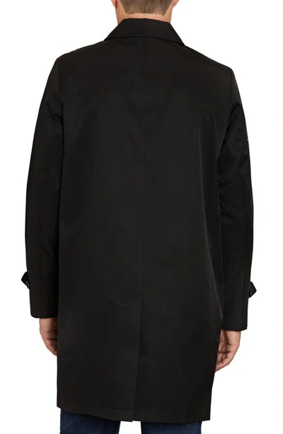 Shop Sam Edelman One-button Water Resistant Duster Jacket In Black